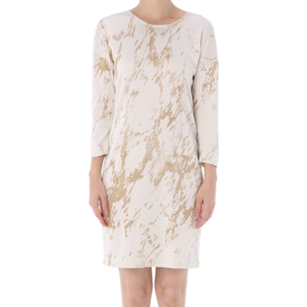 Three dots calf print shift dress